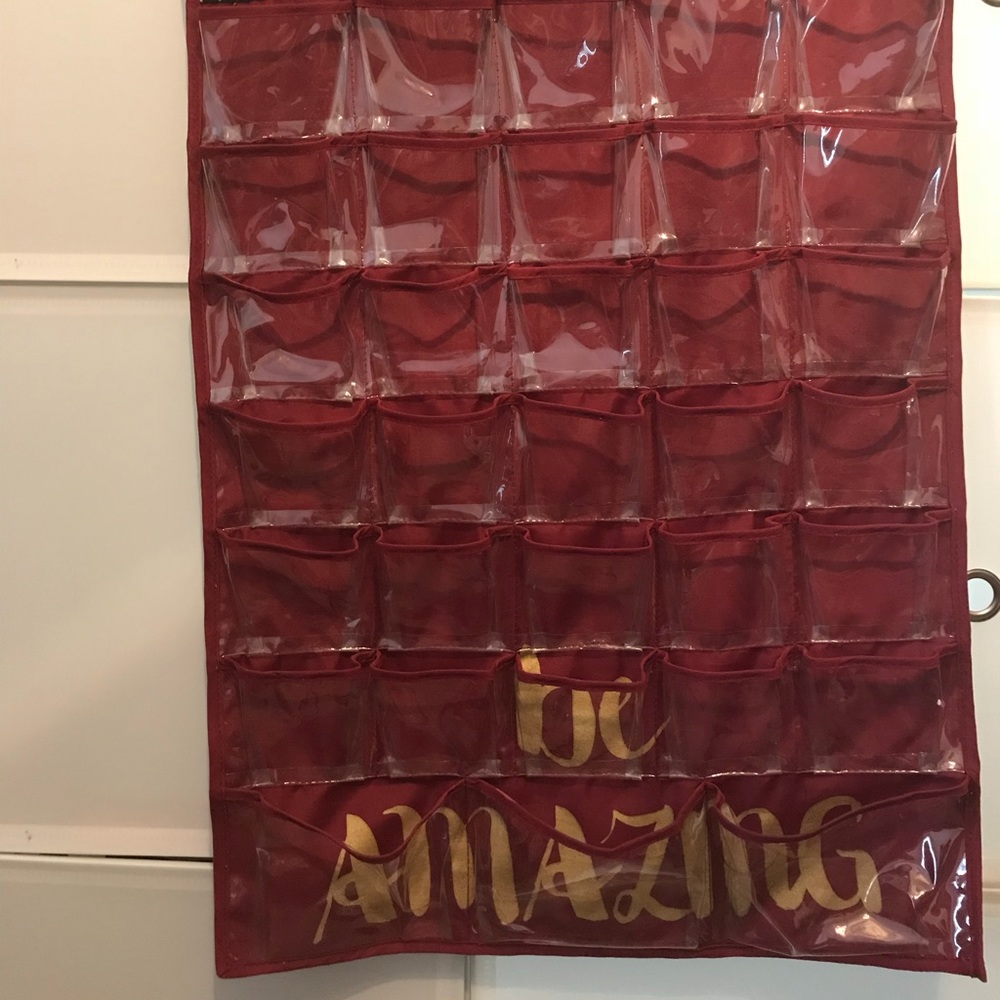 Clear over door organizer